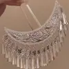 Novo Estilo Acessório de Cabelo para Menina Étnica Miao com Design Geométrico de Gota d'Água, Presilha de Cabelo com Borla de Lua