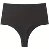 Tanga de Cintura Alta Tanga Moldeadora de Alta Elasticidad Ropa Interior Deportiva Fitness Sexy Cruzada de Comercio Exterior Talla Grande Sin Costuras para Mujer