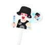 Abanico Transparente Personalizado con Alto Valor Estético, Estilo Nuevo, Hecho a Mano, Lindo, para Apoyo en Conciertos de Celebridades, Abanico Transparente de PVC