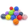 Pelota Hueca de Goma Elástica Alta de 6 cm Interactivo Familiar Mini para Niños Descompresión Baloncesto Pequeño Muñeco Máquina Pelota Elástica Venta al por Mayor