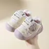 Sapatos Infantis Menina Jingqi Outono e Inverno Sapatos de Solado Macio Antiderrapantes Sapatos Casuais de Algodão Duplo Sapatos Funcionais de Algodão Quente com Forro de Lã