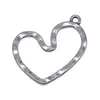 Colgante de Corazón Hueco Martillado Multicolor de 26x21 mm 1.5 g Accesorios de Exportación Al por Mayor