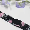 Tanglong Encaje Elástico de Punto de Trama Estampado Colorido 6cm Accesorios para Joyería Hechos a Mano Materiales de Encaje DIY