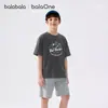 [Balaone] Balabala Ropa Infantil Camiseta de Manga Corta para Niños Nueva de Verano 2026 Top Absorbente de Humedad de Secado Rápido