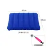 Almohada inflable de PVC con flocado, cómoda para viajes, camping, trenes, aviones, cintura y espalda, de cuero.