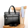 Bolso de Mano Bolso para Hombre Negocios Gran Capacidad Hombro Computadora Maletín Cuero Genuino Mano Cruzado