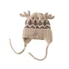 Chapéus Infantis, Chapéus de Lã de Inverno, Estilo Coreano, Estilosos, Espessados, Chapéus de Proteção para Ouvido Tricotados Quentes para Meninos e Meninas, Chapéus de Puxar, À Prova de Vento