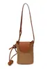 Bolsa única com patchwork de bolinhas para mulheres, novo modelo 2026, bolsa de ombro e transversal versátil super popular para o dia a dia