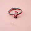 Diadema navideña linda cuerda para el pelo Cuerda para atar el pelo de chica japonesa y coreana Banda para el pelo de estudiante Cubierta de cuero de celebridad de internet ins Goma elástica para niños