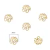 Espaciador de dona con retención de color de 14k espaciador DIY pulsera hecha a mano collar material de joyería pulsera aretes accesorios decorativos