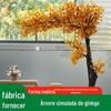 Fornecedor de Fabricante Fornece Adereços de Árvore Ginkgo Artificial, Decorações de Árvores Artificiais, Enfeites Decorativos de Árvores Falsas, Plantas Verdes, Plantas Artificiais de Alta Qualidade