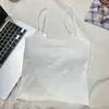 Nova Estilo de Verão Camisola Pequena com Bojo, Costas Bonitas, Peça Única de Roupa Íntima, Efeito Emagrecedor Cor Lisa Top Curto para Mulheres