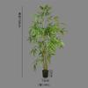 Bonsai de planta verde artificial de bambu novo chinês Zen sala de estar piso paisagem bonsai bambu artificial mobiliário de interior planta verde falsa