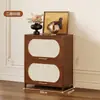 Gabinete Retro Simple Estante de Almacenamiento de Piso Sala de Estar Hogar Estantería a Prueba de Polvo Gabinete de Almacenamiento Multicapa Gabinete de Pared