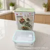 Lonchera Conservadora Lonchera de Vidrio Lonchera de Borosilicato Lonchera para Trabajador de Oficina Apta para Microondas con Tapa Traje Sello para Refrigerador