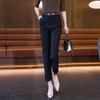 Pantalones Harlan para mujer primavera y otoño 2024 nuevos pantalones de traje estrechos tiro alto slim rectos grises pantalones de tubo profesionales