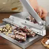 Máquina Manual Multifuncional para Rebanar y Cortar Huesos para Cocina Doméstica y Comercial, Cuchillo para Rebanar Grasa de Cordero Carne Congelada Res Tijera de Puerta Doble Uso