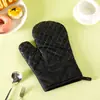 Guantes aislantes para microondas de cocina antideslizantes resistentes a altas temperaturas para barbacoa, horneado, juego de cuatro piezas de guantes de silicona para horno