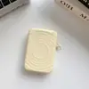 Bolsa para monedas de silicona con diseño de ondas y cierre magnético, compatible con MagSafe, adecuada para dispositivos Apple, Huawei, Samsung y Xiaomi, para guardar tarjetas de forma conveniente