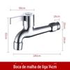 Torneira 4 Pontos Doméstica Externa Anticongelante Tanque de Mop Aço Inoxidável Estendida Abertura Rápida Torneira Cobre Torneira para Máquina de Lavar