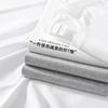 Camiseta personalizada de algodón pesado, ropa de trabajo, logotipo bordado, manga corta, hombros sueltos, camisa publicitaria cultural personalizada
