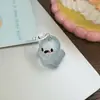 Llavero de fantasma de gelatina de Halloween, colgante de elfo luminoso de dibujos animados 3D, accesorio para mochilas de parejas y amigos