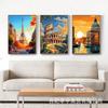 Ventas Directas de Fábrica Transfronterizas Nuevo Estilo Caliente de Amazon Cubierta Genial Edificio de la Ciudad Pintura de Diamantes DIY Pintura Hecha a Mano Sala de Estar Entrada