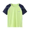 Camiseta de verano de manga corta para niños, ropa ligera de secado rápido, absorbe la humedad y repele el sudor, camiseta para niños, top de manga corta para niñas para exteriores