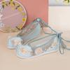 Zapatos Hanfu Originales de Primavera y Verano con Zapatos Acolchados de Traje Antiguo, Zapatos Bordados con Perlas, Zapatos Antiguos Mejorados Bordados de Hada