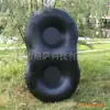 Los fabricantes suministran flotadores inflables para esquiar (cifra) Anillo inflable de PVC para esquiar, anillo doble de esquí engrosado para inflar