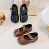 Zapatos de Cuero Sencillos para Niñas 2026 Nuevo Primavera/Otoño Zapatos de Princesa con Suela Suave para Niños Bebé Estilo Coco Chanel Zapatos Planos Cómodos
