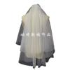 Velo Sencillo para Registro de Matrimonio, Propuesta de Novia, Accesorios para Fotografía de Boda, Accesorio para el Cabello de Doble Capa Estilo Hada, Vestido