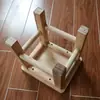 Venta al por mayor de fábrica Taburete pequeño Hogar Madera maciza Taburete bajo Taburete cuadrado pequeño Taburete para mesa de café Estudiante Infantil Taburete de tronco simple para cambiarse los zapatos