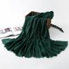 Nueva Bufanda de Algodón y Lino de Color Sólido con Barba Corta Arrugada Bufanda Transfronteriza Bufanda Turbante de un Solo Color para Mujer Venta al por Mayor