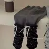 Calças Leggings de Inverno Estilo Coreano para Meninas com Forro de Fleece e Meias com Babados em Forma de Coração, Calças Externas Elásticas para Bebês, Calças Longas Estilosas