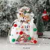 Saco de Embalagem de Maçã para Véspera de Natal, Saco de Presente Fruta da Paz, Sacola de Mão de Doces para Crianças, Novo Presente de 2025