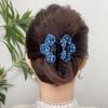 22025 Novo Grampo de Cabelo Importado com Strass Tcheco para Mulheres, Pente de Cabelo Versátil de Strass de Alta Qualidade, Acessório de Cabelo Doce Floral para Penteados