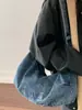 Bolso de Hombro de Mezclilla Lavada de Moda para Mujer 2026 Nuevo Bolso Tote Casual de Moda Bolso de Mano Versátil Bolso Dumpling