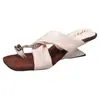 Sandalias de diseño de nicho estilo francés sin cordones para mujer, para uso exterior en verano, nuevo modelo 2026, tacón de plataforma alto, sandalias elegantes y versátiles