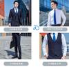 Traje del mismo estilo para hombre y mujer Vestido de temperamento Traje a rayas Traje de negocios Ropa de trabajo de gerente bancario Herramientas de venta