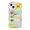 Pack de Expresiones Lindas Adecuado para Funda de Teléfono Móvil Apple 16Promax 13 Silicona Transparente 15 Doble Soporte 14/12/11 Mujer