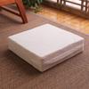 Cojín de Esponja de Lino Tatami Engrosado, Cojín de Meditación Extraíble y Lavable, Cojín Cuadrado de Tela para Sofá de Oficina