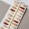 Parches para Uñas Ojo de Gato Portátiles Hechos a Mano para Manicura Removibles Venta Caliente Transfronteriza Uñas Postizas Acabadas Tiras de Uñas Pre-Hechas