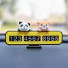 Tarjeta de estacionamiento temporal para automóvil, placa de estacionamiento oculta, placa de número de teléfono móvil para automóvil, joyería creativa de dibujos animados para automóvil, tarjeta de estacionamiento