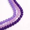 Pedras soltas de calcedônia roxa contas semiacabadas DIY colar pulseira feito à mão roxo claro/Roxo Profundo/Violeta contas soltas