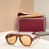 Gafas de Sol de Lujo de Diseñador Palm Jacques Polarizadas Moda para Hombres y Mujeres Retro Jmm Redcloud