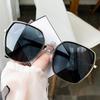 Nuevas gafas de sol de gran montura de alta gama para celebridades de Internet, gafas de sol para mujer con protección ultravioleta y efecto adelgazante para rostro grande, gafas de moda con degradado.