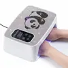 Lámpara recargable para decoración de uñas con decoración de diamantes de imitación, luz UV inalámbrica de secado rápido, secador de uñas UV, lámpara de curado