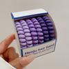 6 Argolas de Cabelo em Fio de Telefone com Gradiente em Caixa Sem Marcar Cabeçalho Corda de Cabelo da Coreia do Sul Corda de Cabelo Simples Case de Couro Mulheres Ousadas