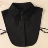 Nuevos Accesorios de Pajarita Bordada Soluble en Agua Cuello Falso para Camisa de Mujer Cuello de Encaje Cuello Falso Calado